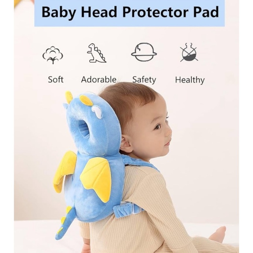 *SOLD* 🩵 Baby Head Protector Backpack